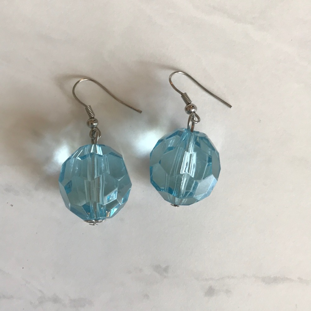 Fun blue earrings